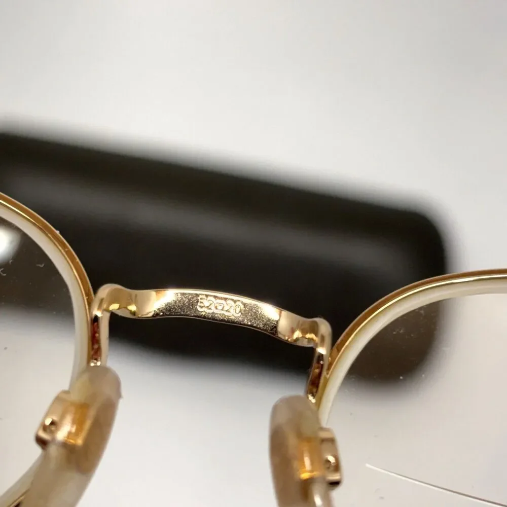 Vtg Giorgio Armani 193 759 Eyeglass Frames 52-20 135 Brown Tortoise Made Italy